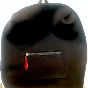 Zara Black Neoprene Backpack